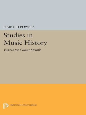 cover image of Studies in Music History